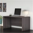 Pemberly Row Set of 2 Office Desk & 5-Shelf Bookcase in Storm Gray