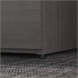 Pemberly Row Set of 2 Office Desk & Lateral File Cabinet in Storm Gray
