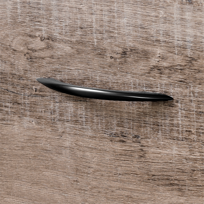 Pemberly Row Set of 2 Contemporary Double Dressers in Weathered Oak