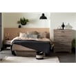 Pemberly Row Set of 3 Double Dresser & Chest & Nightstand in Weathered Oak