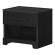 Pemberly Row Set of 2 5-Drawer Chest & Nightstand in Black Oak