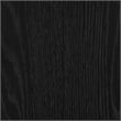 Pemberly Row Set of 2 Double Dresser & Nighstand in Black Oak