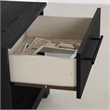 Pemberly Row 4-Set Headboard Platform Bed & 2 Double Dressers & Nightstand