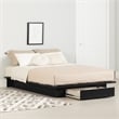 Pemberly Row Set of 3 Full/Queen Platform Bed with Drawer & Chest & Nightstand