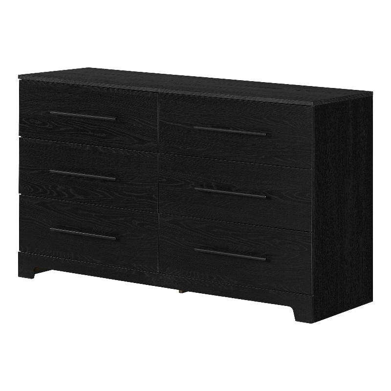 Pemberly Row 4-Set Full/Queen Platform Bed & Double Dresser & Chest & Nightstand