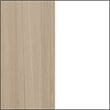 Pemberly Row Set of 2 2-Drawer Nightstands in White and Soft Elm