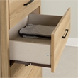 Pemberly Row Set of 3 2 2-Drawer Nightstands & 5-Drawer Chest in Natural Ash