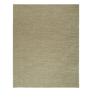 Pemberly Row Contemporary 9' x 12' Green Gold Fabric Area Rug