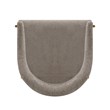 Pemberly Row Contemporary Dining Armchair with Metal Frame in Stone