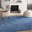 Pemberly Row Contemporary 8' x 11' Navy Blue Fabric Indoor / Outdoor Rug