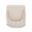 Pemberly Row Contemporary Dining Chair from Solid Wood in Cream - Set of 2
