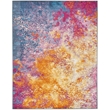 Pemberly Row Contemporary 6' x 9' Multicolor Fabric Modern Area Rug