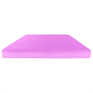 Pemberly Row Modern 6-Inch Polyurethane Full Mattress in Pink