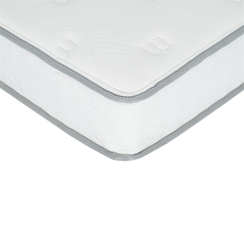 Pemberly Row Modern 9-Inch Polyurethane King Mattress in White