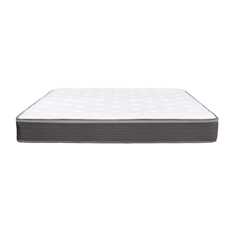 Pemberly Row Modern 9-Inch Polyurethane Queen Mattress in White
