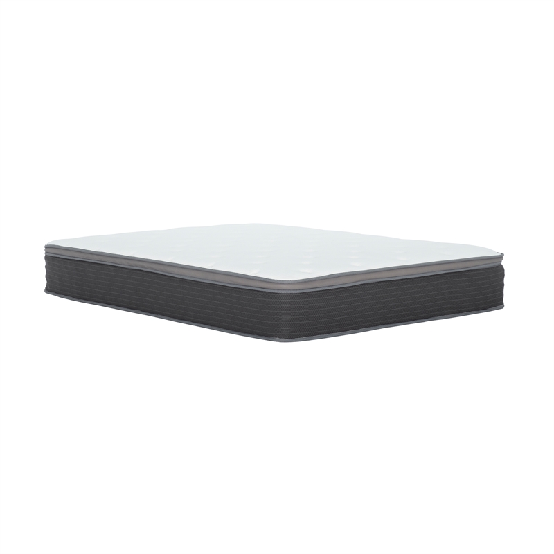 Pemberly Row Modern 12-Inch Polyurethane King Mattress in White