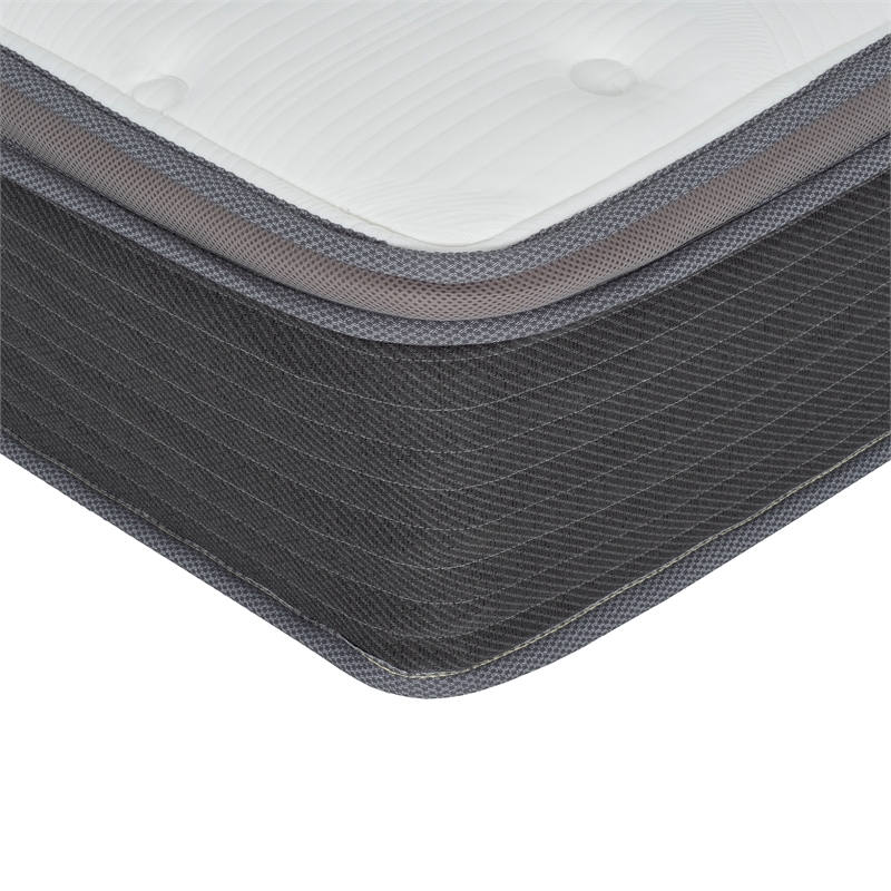 Pemberly Row Modern 12-Inch Polyurethane King Mattress in White