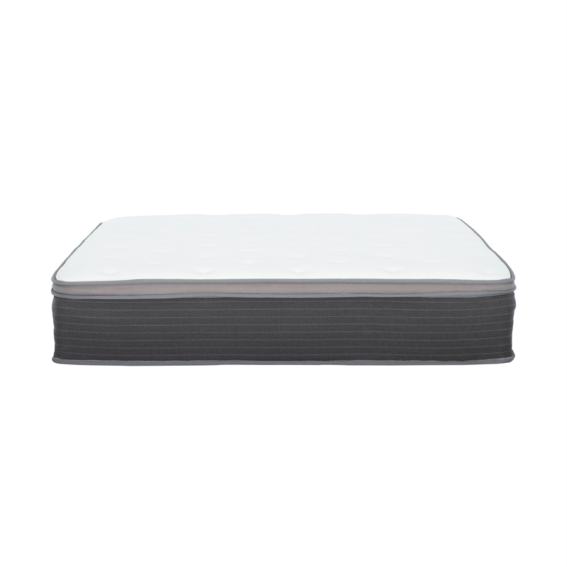 Pemberly Row Modern 12-Inch Polyurethane King Mattress in White
