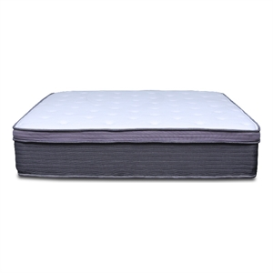 Pemberly Row Modern 12-Inch Polyurethane King Mattress in White