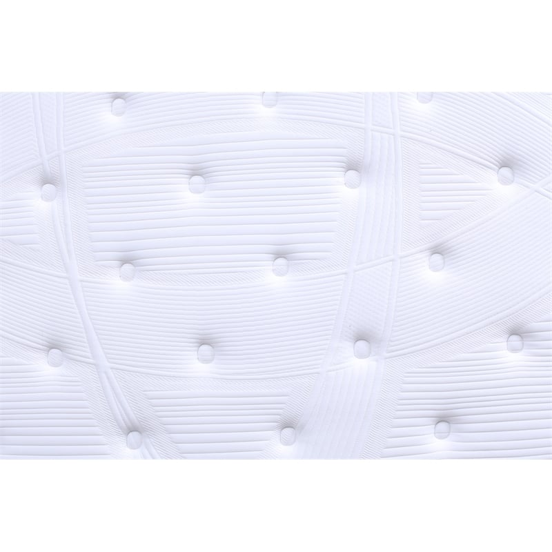 Pemberly Row Modern 9-Inch Polyurethane Twin XL Mattress in White