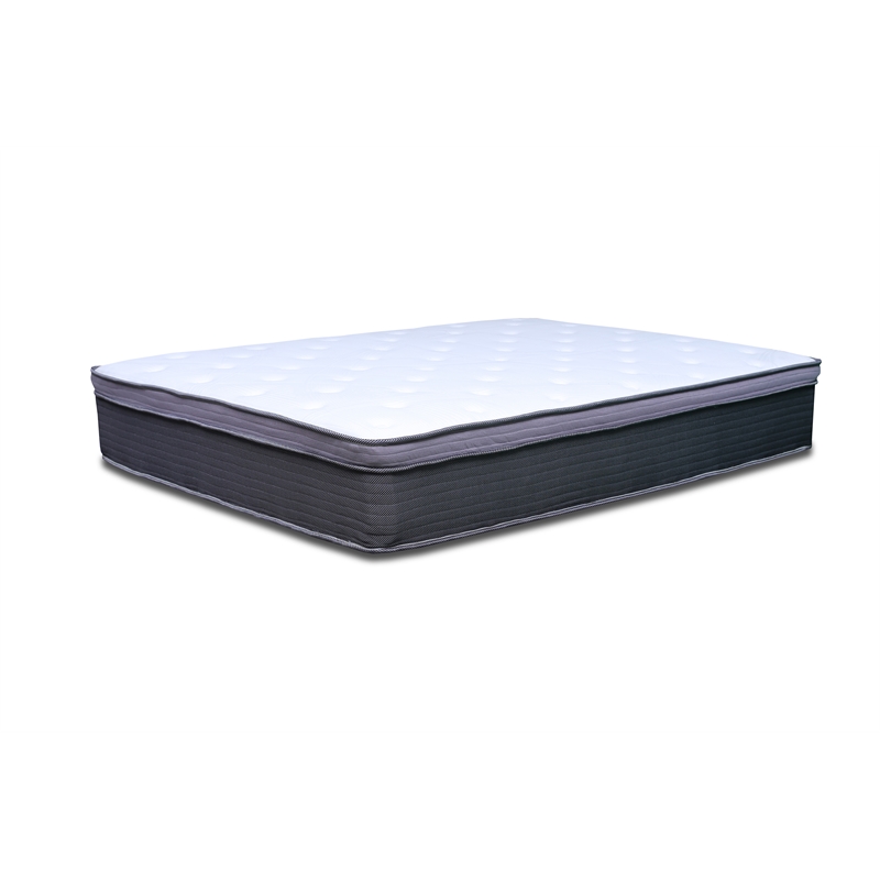 Pemberly Row Modern 9-Inch Polyurethane Twin XL Mattress in White