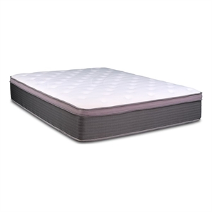 Pemberly Row Modern 8-Inch Polyurethane Twin XL Mattress in White