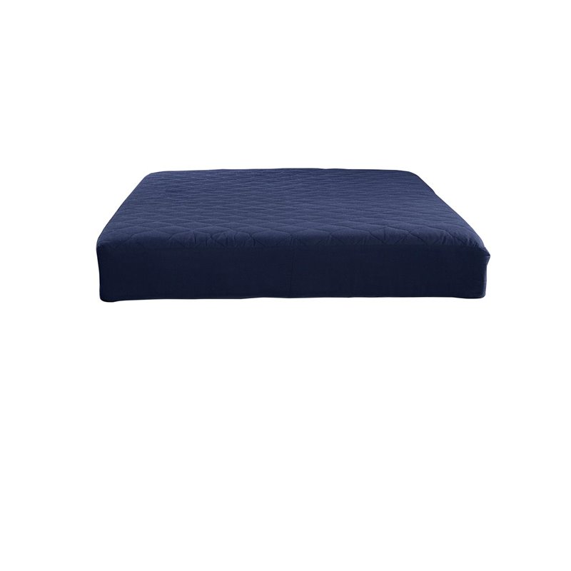 Pemberly Row 6-Inch Quilted Twin Mattress with Removable Cover in Blue