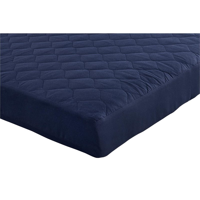 Pemberly Row 6-Inch Quilted Twin Mattress with Removable Cover in Blue
