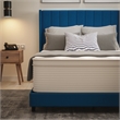 Pemberly Row Commercial Foam & Polyester Fabric Queen Mattress in White