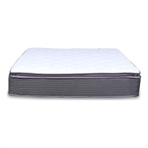 Pemberly Row Modern 10&quot Polyurethane Gel Infused Memory Foam Mattress in White