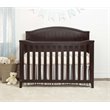 Pemberly Row Contemporary Wood 4-in-1 Crib in Espresso Finish