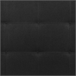 Pemberly Row Contemporary King Fabric Panel Headboard in Black