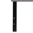 Pemberly Row Contemporary King Fabric Panel Headboard in Light Gray