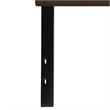 Pemberly Row Contemporary Tufted King Panel Headboard in Dark Brown