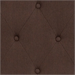Pemberly Row Contemporary Tufted King Panel Headboard in Dark Brown
