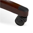 Pemberly Row Faux Leather Executive Office Chair in Chestnut Brown