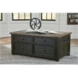 Pemberly Row Engineered Wood Lift-Top Cocktail Table-Gray/Brown