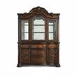 Pemberly Row Contemporary Wood Brown Pecan Finish Buffet and Hutch