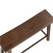 Pemberly Row Wood Backless Bench in Chestnut Wire-Brush Finish
