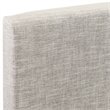 Pemberly Row Full/Queen Upholstered Linen Fabric Headboard in Beige