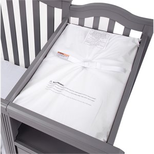 Pemberly Row Water-resistant Vinyl Covered Changing Pad in White