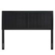 Pemberly Row King Modern Rubberwood and MDF Headboard in Black