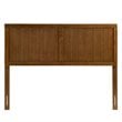 Pemberly Row King Modern Rubberwood and MDF Headboard in Walnut