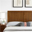 Pemberly Row King Modern Rubberwood and MDF Headboard in Walnut