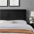 Pemberly Row King Modern Rubberwood and MDF Headboard in Black