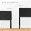 Pemberly Row King Modern Rubberwood and MDF Headboard in Black