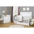 Pemberly Row Contemporary Wood Double Dresser in White Finish