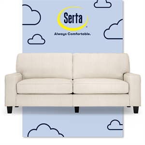 Pemberly Row 78&quot Track Arm Sofa with Removable Covers Buckwheat Beige