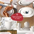 Pemberly Row Porcelain Dinnerset 16 Piece in Coupe Diamond Confetti