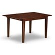 Pemberly Row Contemporary Wood Butterfly Leaf Dining Table in Mahogany